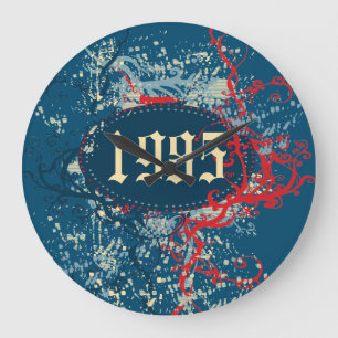 Grande Horloge Ronde 1985 Birthday Year or Since 1985 or Made en 1985