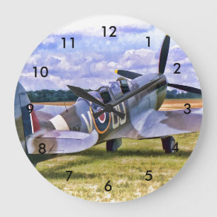 Grande Horloge Ronde 24 heures sur 24 - Conception Spitfire