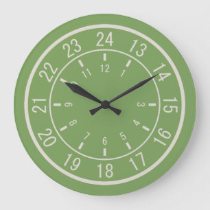 Grande Horloge Ronde 24-HOUR Custom wall clocks