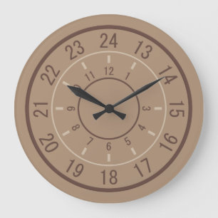 Grande Horloge Ronde 24-HOUR CUSTOM wall clocks