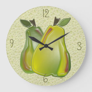 Grande Horloge Ronde 3D Pear