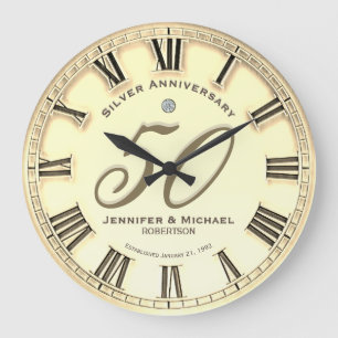Grande Horloge Ronde 50e anniversaire du Mariage d'or