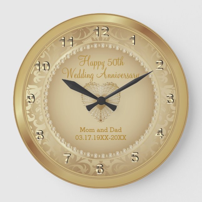 Grande Horloge Ronde 50e anniversaire du Mariage d'or (Recto)