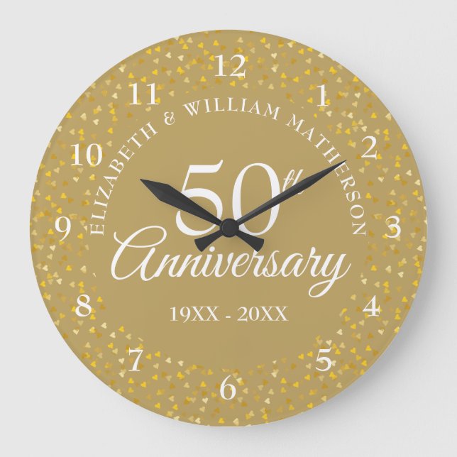 Grande Horloge Ronde 50e Anniversaire Golden Hearts (Recto)