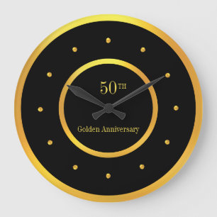 Grande Horloge Ronde 50e Anniversary Gold Frame & Black