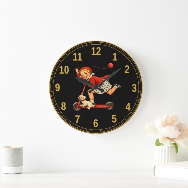 Grande Horloge Ronde À bientôt Cuntaroos Humour sarcastique Rétro Drôle (Maison)