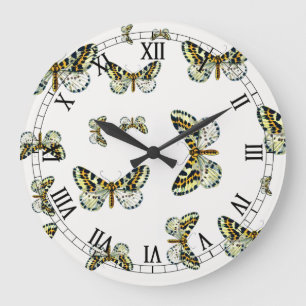 Grande Horloge Ronde Abraxas grossulariata, The Magpie Moth Color Image
