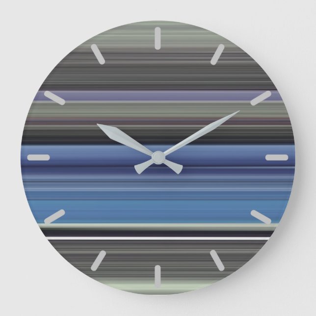 Grande Horloge Ronde Abstract #1: Blue and grey (Recto)