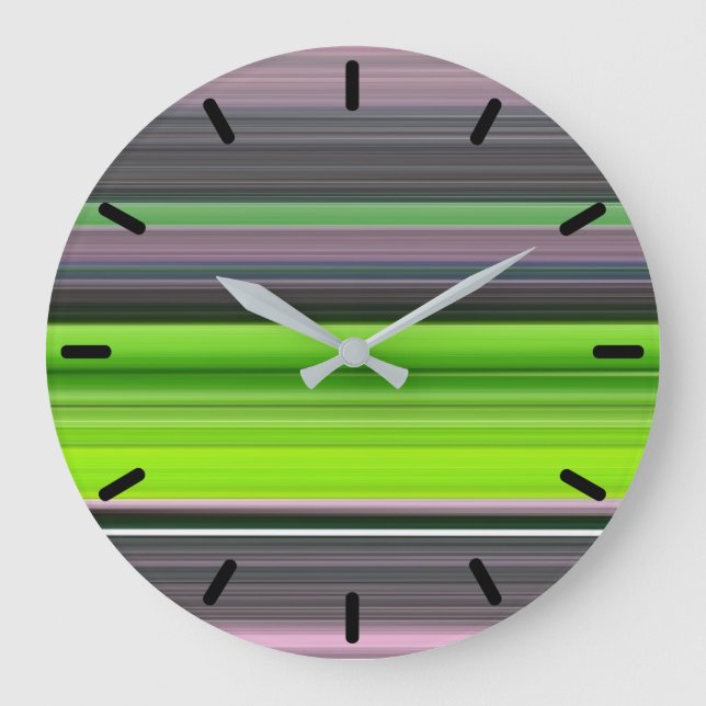 Grande Horloge Ronde Abstract #1: Lime and grey (Recto)