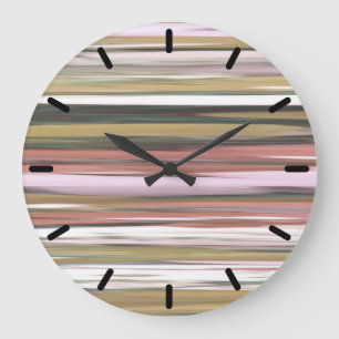 Grande Horloge Ronde Abstract #2: Autumn Fall colors blur