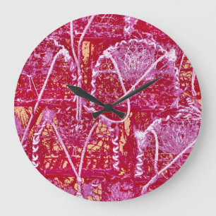 GRANDE HORLOGE RONDE ABSTRACT DE CRAB