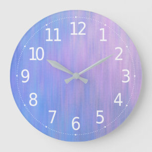 Grande Horloge Ronde Abstract Gradient Grunge Artwork Wall Clock