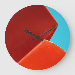 Grande Horloge Ronde abstrait audacieux