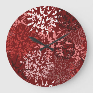 Grande Horloge Ronde Abstrait moderne