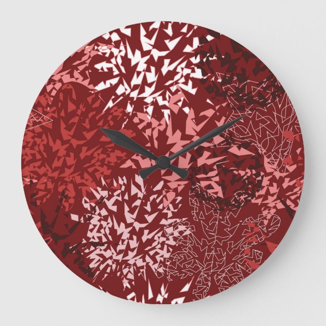 Grande Horloge Ronde Abstrait moderne (Recto)