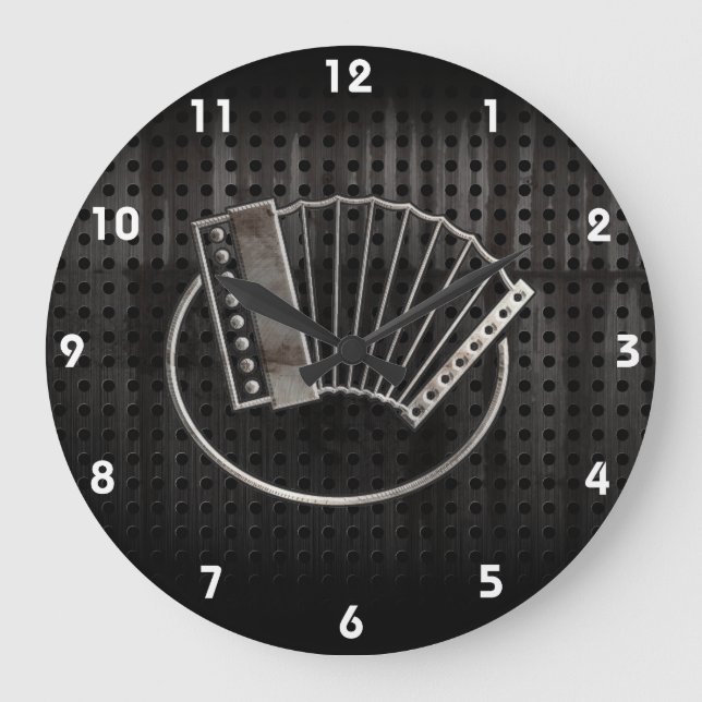 Grande Horloge Ronde Accordéon robuste (Recto)