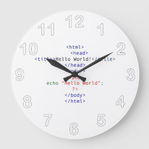 Grande Horloge Ronde Accueil php geek