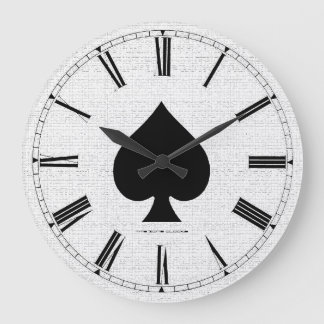 Grande Horloge Ronde Ace of Spades Large Wall