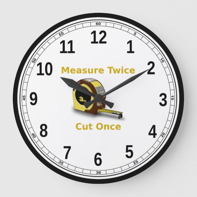 Grande Horloge Ronde Acrylic Wall Clock (Recto)