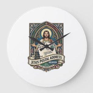 Grande Horloge Ronde Adresse postale de Jésus Ciel Adresse postale de J