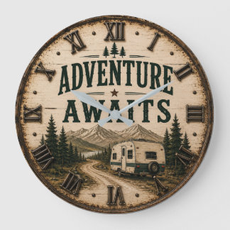 Grande Horloge Ronde Adventure Awaits Rustic Camper Camping Mountain