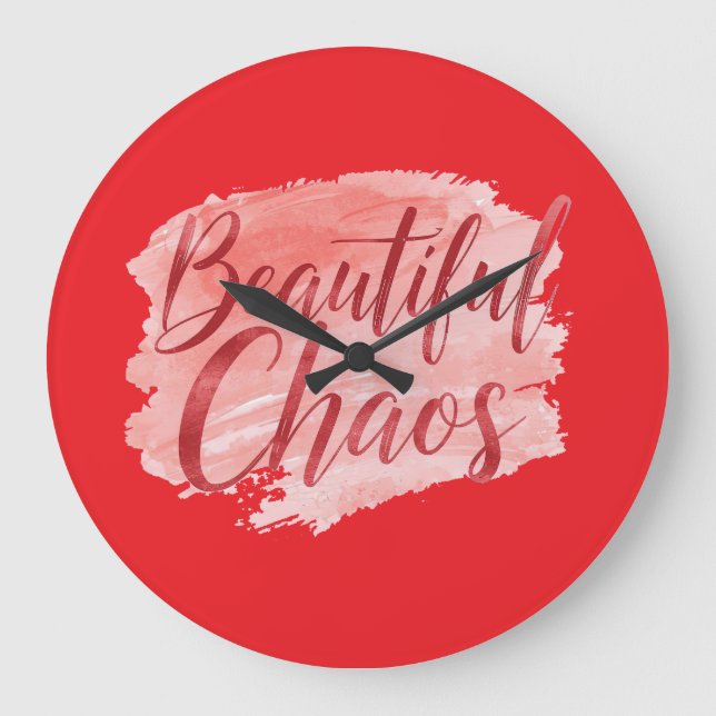 Grande Horloge Ronde Aesthetic Beautiful Chaos Script Typography (Recto)