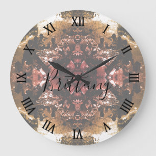 Grande Horloge Ronde Affiche de restaurant Vintage China Canton