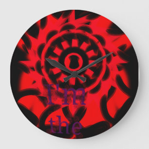 Grande Horloge Ronde Affiche. Je suis le diable