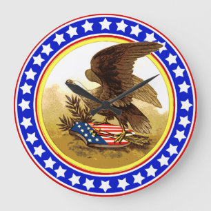 Grande Horloge Ronde Aigle vintage-américaine