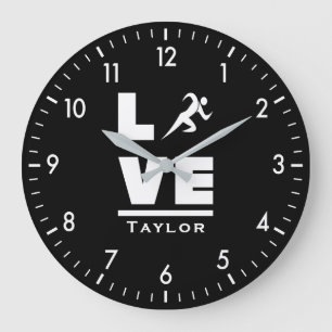 Grande Horloge Ronde Aimez et vivez l'athlétisme Piste et athlétisme Pa