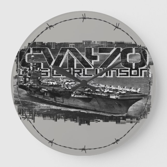 Grande Horloge Ronde Aircraft carrier Carl Vinson Acrylic Wall Clock (Recto)