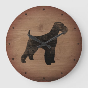 Grande Horloge Ronde Airedale Terrier