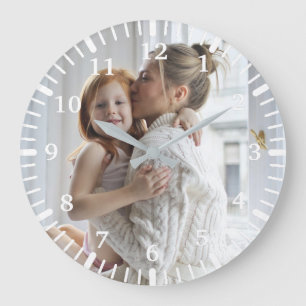 Grande Horloge Ronde Ajouter votre photo