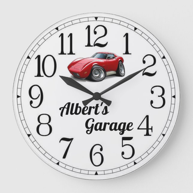 Grande Horloge Ronde Albert's Corvette Garage (Recto)