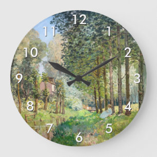 Grande Horloge Ronde Alfred Sisley - Repos au bord du ruisseau