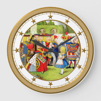 Grande Horloge Ronde Alice and the Queen of Hearts In Wonderland