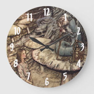 Grande Horloge Ronde Alice et l'horloge murale de Caterpillar Arthur