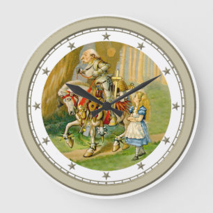 Grande Horloge Ronde Alice & the White Knight Through
