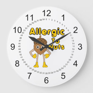 Grande Horloge Ronde Allergique aux noix