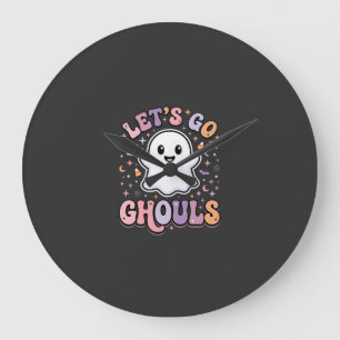 Grande Horloge Ronde Allons-y les fantômes Conception graphique de fant