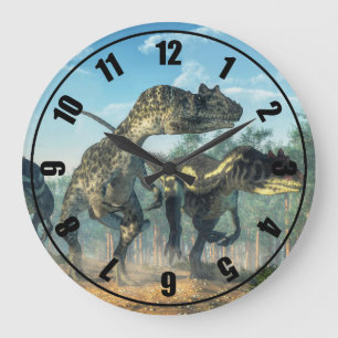 Grande Horloge Ronde Allosaure