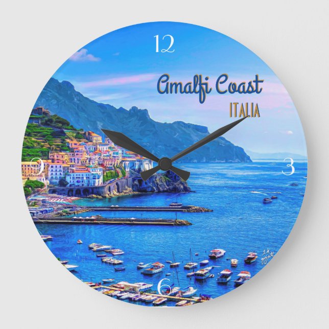 Grande Horloge Ronde Amalfi Italy Europe Travel (Recto)