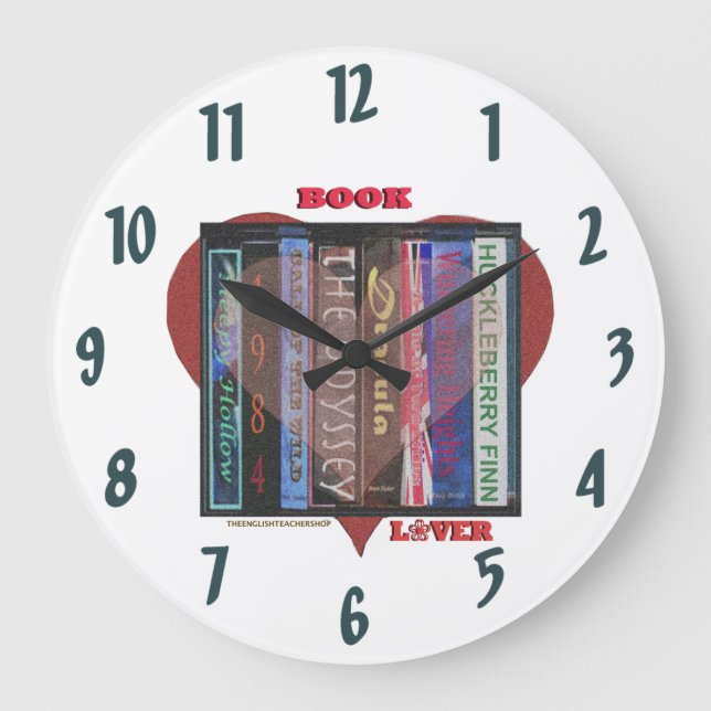 Grande Horloge Ronde Amoureux des livres (Recto)