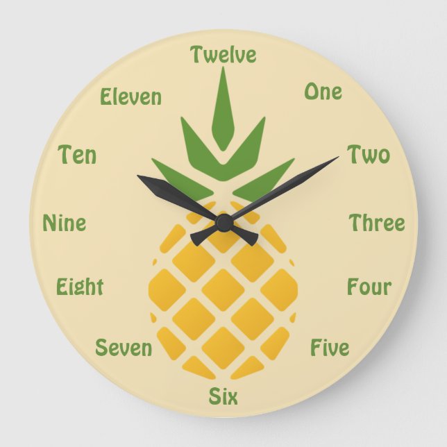 Grande Horloge Ronde Ananas (Recto)