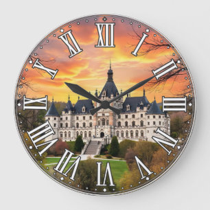 Grande Horloge Ronde Ancien château majestueux