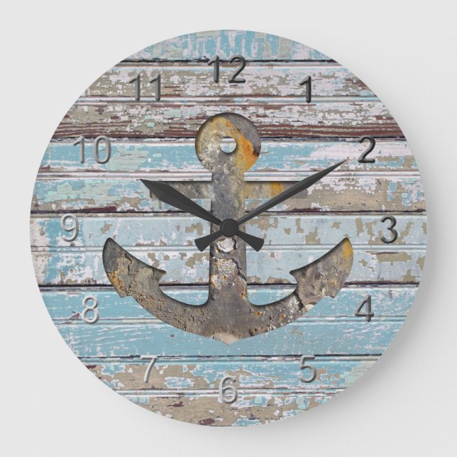 Grande Horloge Ronde Ancre côtière (Recto)