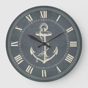 Grande Horloge Ronde Ancre nautique