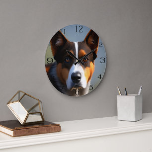 Grande Horloge Ronde Andy The Australian Blue Heeler,