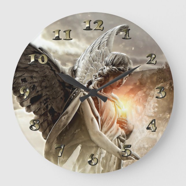 Grande Horloge Ronde Ange des malchanceux (Recto)