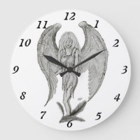Angel, Crayon, design noir et blanc